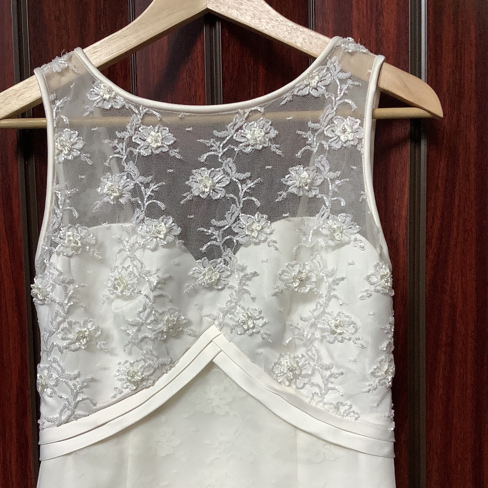 Ivory Beaded Wedding dress with full skirt